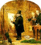 William Parrott turner on varnishing day at the royal France oil painting artist
